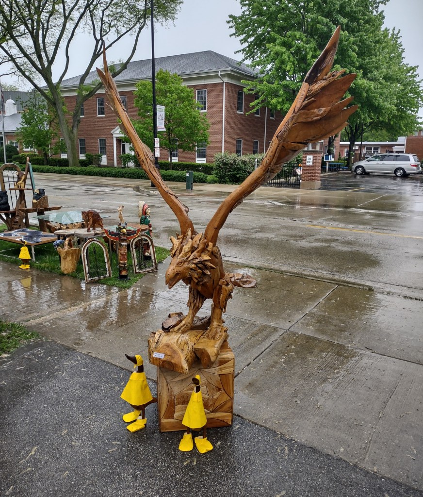 Giant Eagle Sculpture