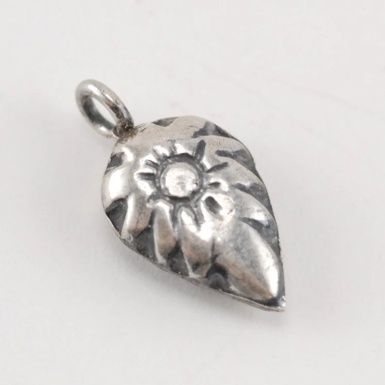 Sterling Silver Leaf Charm